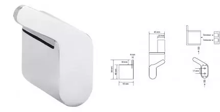 Крючок «Bemeta» Organic 157106191L на стену хром