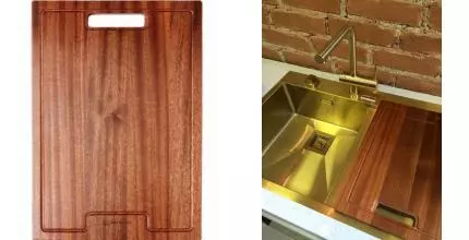 Разделочная доска «Omoikiri» CB-01-WOOD на кухонную мойку венге Разделочная доска «Omoikiri» CB-01-WOOD на кухонную мойку венге