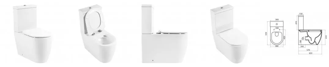 Унитаз компакт безободковый «Belbagno» Marino BB105CPR-BB105T белый (BB2111SC) с сиденьем дюропласт с микролифтом Унитаз компакт безободковый «Belbagno» Marino BB105CPR-BB105T белый (BB2111SC) с сиденьем дюропласт с микролифтом