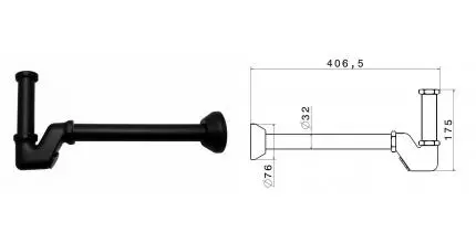 Сифон для раковины «Kerama Marazzi» Ole 212KM.01.093