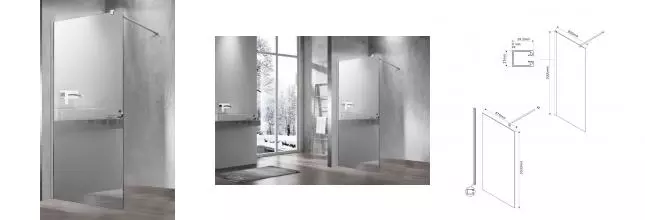 Душевая перегородка «Vincea» Walk-In VSW-1H900MR 90/200 зеркальная/хром Душевая перегородка «Vincea» Walk-In VSW-1H900MR 90/200 зеркальная/хром