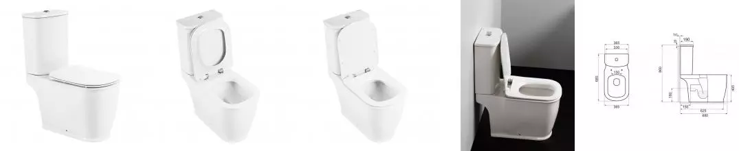 Унитаз компакт безободковый «Belbagno» Prado BB10150CP/BB10150T белый (BB10150SC) с сиденьем дюропласт с микролифтом Унитаз компакт безободковый «Belbagno» Prado BB10150CP/BB10150T белый (BB10150SC) с сиденьем дюропласт с микролифтом