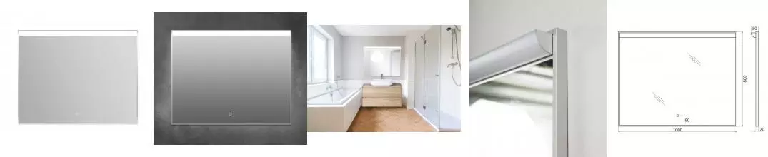 Зеркало «Belbagno» SPC-UNO 100 с подсветкой Зеркало «Belbagno» SPC-UNO 100 с подсветкой