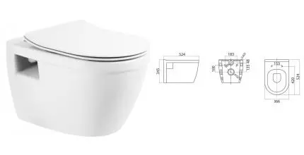 Подвесной унитаз безободковый «Belbagno» Loto BB070CHR белый (BB2034SC) с сиденьем дюропласт с микролифтом Подвесной унитаз безободковый «Belbagno» Loto BB070CHR белый (BB2034SC) с сиденьем дюропласт с микролифтом