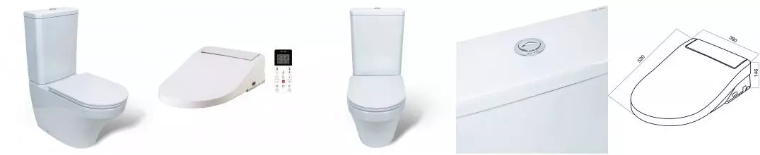 Унитаз компакт «Am.Pm» Inspire C508607WH белый (CCC7851WH) с сиденьем с микролифтом Унитаз компакт «Am.Pm» Inspire C508607WH белый (CCC7851WH) с сиденьем с микролифтом
