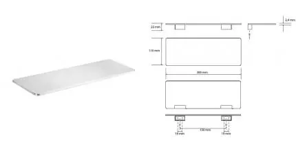 Полка в ванну «Bemeta» Organic 157102371 на стену хром