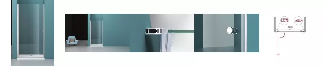 Душевая дверь «Belbagno» ETNA-B-1-90-C-Cr 90/195 прозрачная/хром универсальная Душевая дверь «Belbagno» ETNA-B-1-90-C-Cr 90/195 прозрачная/хром универсальная
