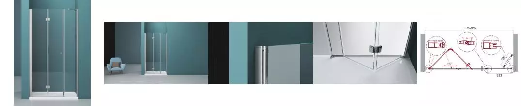 Душевая дверь «Belbagno» ALBANO-BS-13-30+60-C-Cr 90/195 прозрачная/хром универсальная Душевая дверь «Belbagno» ALBANO-BS-13-30+60-C-Cr 90/195 прозрачная/хром универсальная