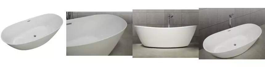 Ванна акриловая «Cerutti» Bella 180/80 с каркасом с сифоном белая