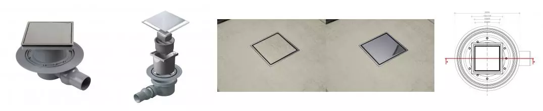 Трап для душа «Pestan» Confluo Standard Plate 2in1 1 13702562 боковой выпуск под плитку/хром Трап для душа «Pestan» Confluo Standard Plate 2in1 1 13702562 боковой выпуск под плитку/хром