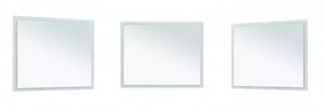 Зеркало «Aquanet» Гласс 100 с подсветкой белый глянец