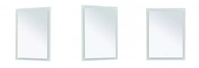 Зеркало «Aquanet» Гласс 60 с подсветкой белый глянец