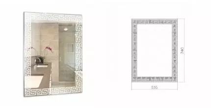 Зеркало «Loranto» Каир 50 без света с рисунком