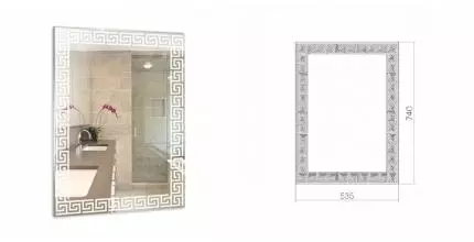 Зеркало «Loranto» Каир 50 без света с рисунком Зеркало «Loranto» Каир 50 без света с рисунком