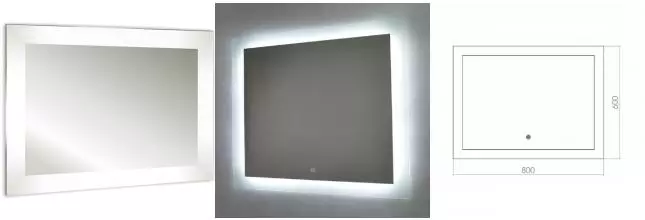 Зеркало «Azario» Норма 80 с подсветкой