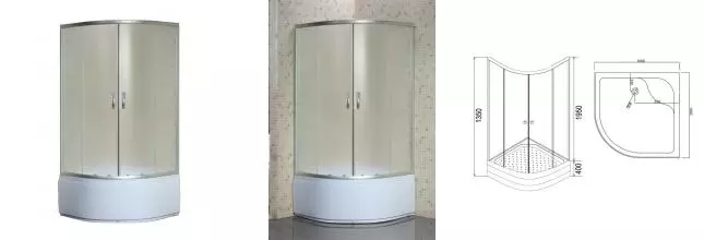 Душевой угол-ограждение «Loranto» Sunway CS-8030S 100/100 четверть круга матовый/сатин с поддоном Душевой угол-ограждение «Loranto» Sunway CS-8030S 100/100 четверть круга матовый/сатин с поддоном