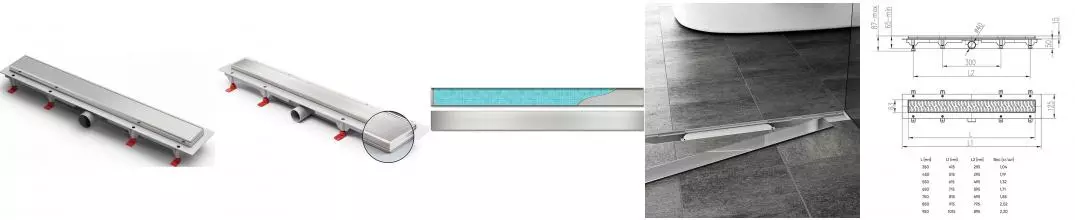 Душевой лоток «Azario» D40 Klasik 850 AZ-CH 850 K боковой выпуск хром/под плитку Душевой лоток «Azario» D40 Klasik 850 AZ-CH 850 K боковой выпуск хром/под плитку