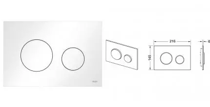Кнопка смыва «TECE» TECEloop 2.0 9240920 белая Кнопка смыва «TECE» TECEloop 2.0 9240920 белая