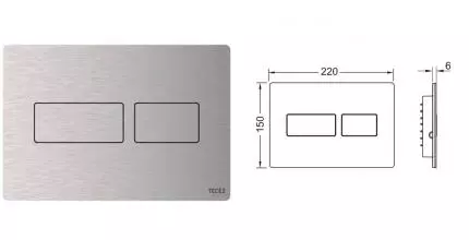 Кнопка смыва «TECE» TECEsolid 9240434 нержавеющая сталь сатин