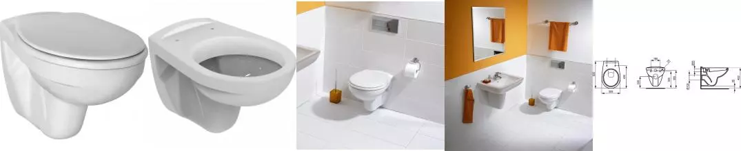 Подвесной унитаз «Ideal Standard» Ecco W740601 (E131801) белый с сиденьем дюропласт с микролифтом белое