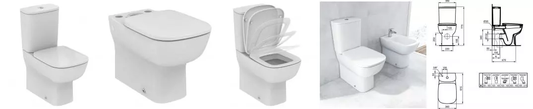 Унитаз компакт «Ideal Standard» Esedra T282001/T282801 (T318301) белый с сиденьем дюропласт с микролифтом белое Унитаз компакт «Ideal Standard» Esedra T282001/T282801 (T318301) белый с сиденьем дюропласт с микролифтом белое