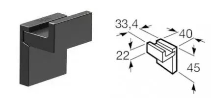 Крючок «Roca» Rubik 7816840024 на стену чёрный матовый