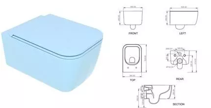 Подвесной унитаз безободковый «GSG» Brio BRWCSO022 (BRCOPRSLTICR022) Sky lucido с сиденьем с микролифтом Подвесной унитаз безободковый «GSG» Brio BRWCSO022 (BRCOPRSLTICR022) Sky lucido с сиденьем с микролифтом