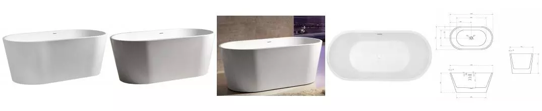 Ванна акриловая «Abber» AB9203-1.3 130/70 с каркасом с сифоном белая Ванна акриловая «Abber» AB9203-1.3 130/70 с каркасом с сифоном белая