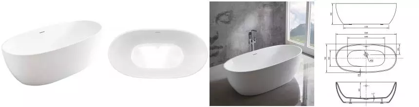 Ванна акриловая «Vincea» VBT-405-1600 160/78 с ножками с сифоном белая Ванна акриловая «Vincea» VBT-405-1600 160/78 с ножками с сифоном белая