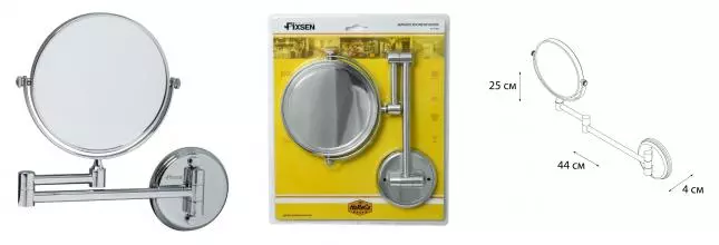 Косметическое зеркало «Fixsen» Hotel FX-31021 на стену хром Косметическое зеркало «Fixsen» Hotel FX-31021 на стену хром