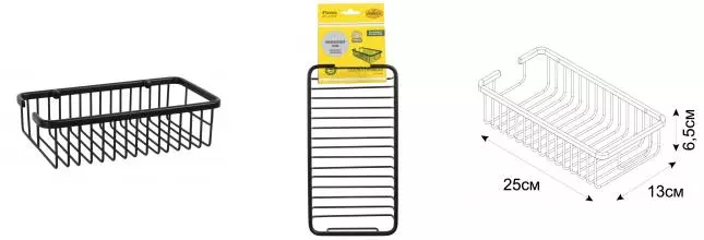 Полка в ванну «Fixsen» Hotel FX-31050A на стену чёрная