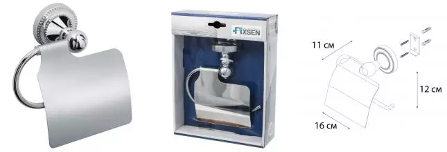 Держатель для туалетной бумаги «Fixsen» Style FX-41110 на стену хром