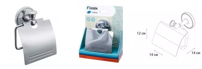 Держатель для туалетной бумаги «Fixsen» Adele FX-55010 на стену хром