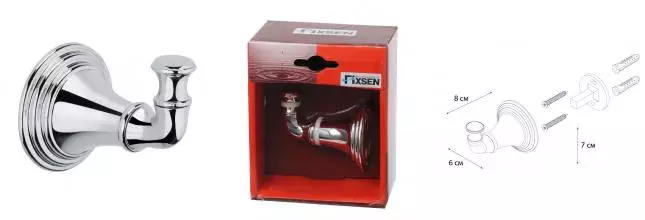 Крючок «Fixsen» Best FX-71605 на стену хром