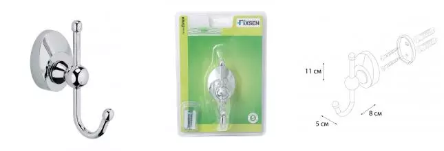 Крючок «Fixsen» Europa FX-21805A на стену хром Крючок «Fixsen» Europa FX-21805A на стену хром