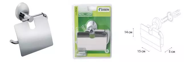 Держатель для туалетной бумаги «Fixsen» Europa FX-21810 на стену хром