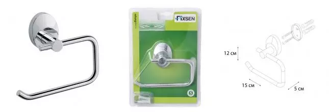 Держатель для туалетной бумаги «Fixsen» Europa FX-21810B на стену хром