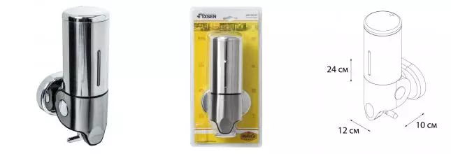 Дозатор для мыла «Fixsen» Hotel FX-31012A на стену хром