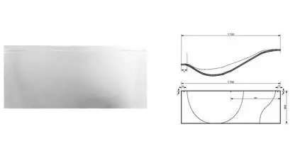 Экран под ванну «Эстет» Грация 170 белый правый Экран под ванну «Эстет» Грация 170 белый правый
