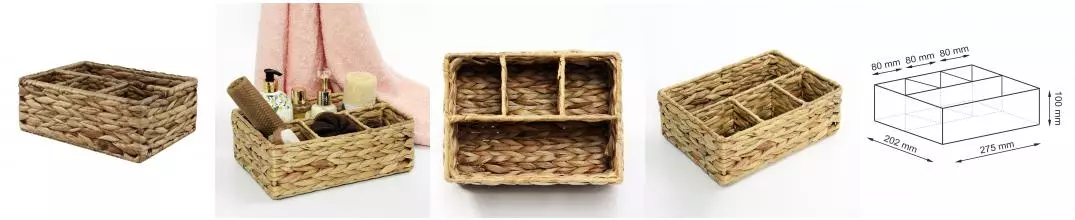 Органайзер «WasserKRAFT» Wern WB-420-M на стол светло-коричневый Органайзер «WasserKRAFT» Wern WB-420-M на стол светло-коричневый