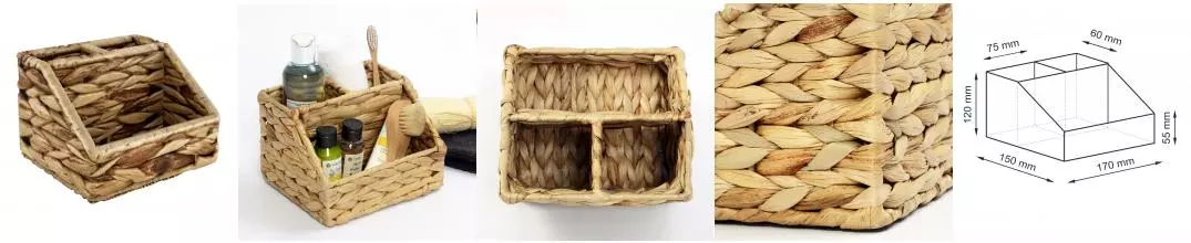 Органайзер «WasserKRAFT» Wern WB-420-S на стол светло-коричневый Органайзер «WasserKRAFT» Wern WB-420-S на стол светло-коричневый