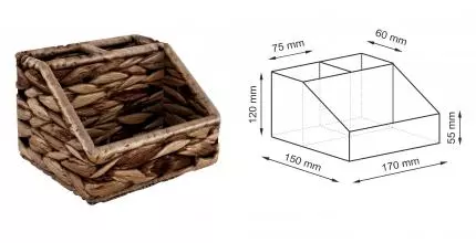 Органайзер «WasserKRAFT» Wern WB-421-S на стол тёмно-коричневый Органайзер «WasserKRAFT» Wern WB-421-S на стол тёмно-коричневый