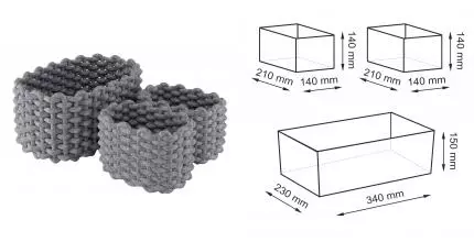 Органайзер «WasserKRAFT» Mindel WB-850 Set на стол серый
