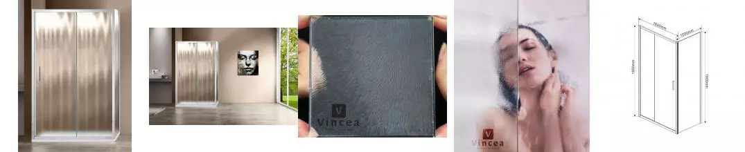 Душевой угол-ограждение «Vincea» Garda VSR-1G1016CH 160/100 шиншилла/хром прямоугольный без поддона универсальный