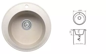 Мойка для кухни «Tolero» Classic R-108 №102 51 искусственный камень сафари Мойка для кухни «Tolero» Classic R-108 №102 51 искусственный камень сафари
