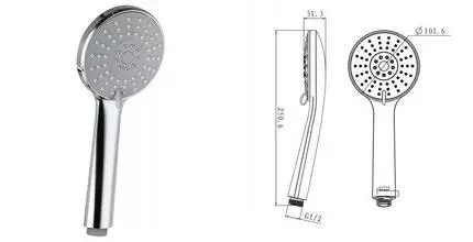 Ручная лейка «Bravat» Stream P70138CP-1A-RUS хром