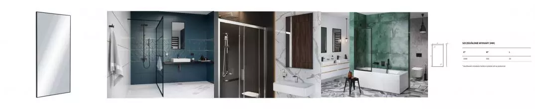Зеркало «Excellent» Kuadro 100 без света чёрный матовый Зеркало «Excellent» Kuadro 100 без света чёрный матовый