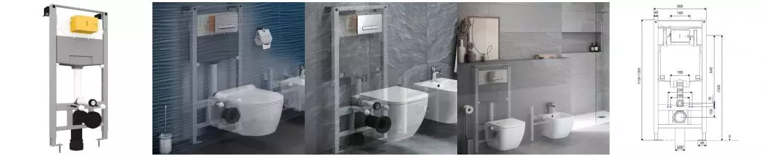 Инсталляция для унитаза «Excellent» Shiro INEX.SH2.1110.500