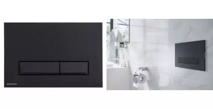 Кнопка смыва «Excellent» Platto INEX.PL230.150.BL пластик черная