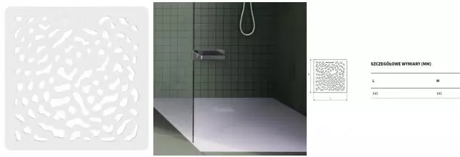 Решетка для душевого поддона «Excellent» Arda белая